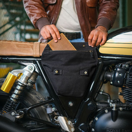 Trip Machine Motorcycle Soft Bags Bag for Rails Waterproof Black