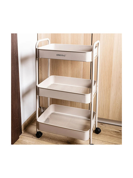 KING Hoff Tabletop Rotating Spice Rack Beige