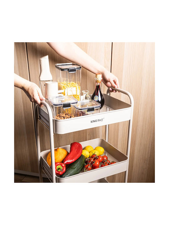 KING Hoff Tabletop Rotating Spice Rack Beige