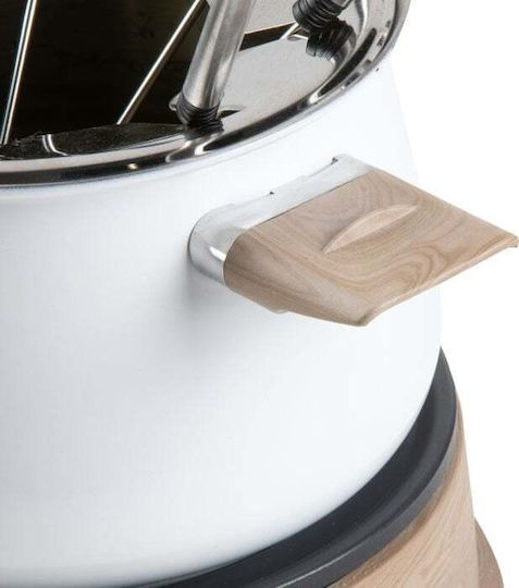 Domo Electric Stainless Steel Fondue Pot White 29cm