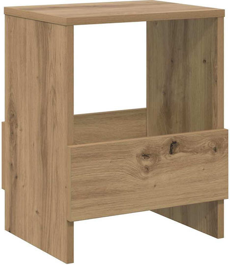 vidaXL PU Magazine Rack Brown 35x30x45cm