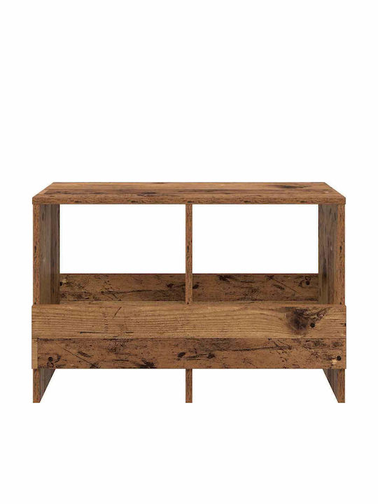 vidaXL PU Magazine Rack Brown 45x30x68.5cm