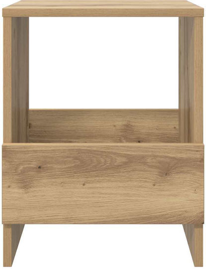 vidaXL PU Magazine Rack Brown 35x30x45cm