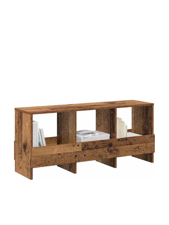 vidaXL PU Magazine Rack Brown 45x30x102cm