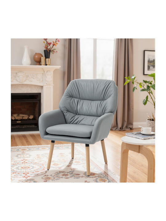 Armchair Gray 68x74x89cm