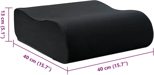vidaXL Μαξιλάρι Καθίσματος με Memory Foam 40x40x13cm σε Μαύρο χρώμα 42020203