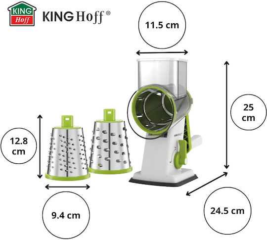 KING Hoff Manual Grater for Fruits & Vegetables