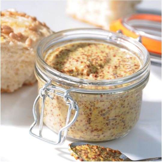 KIlner Allgemeine Verwendung Glasvase mit Luftdichtem Deckel Transparent 125ml
