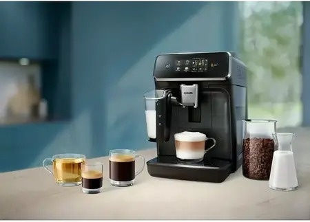 Philips Series 2300 Αυτόματη Μηχανή Espresso 1500W Πίεσης 15bar με Μύλο Άλεσης Γκρι EP2339/40