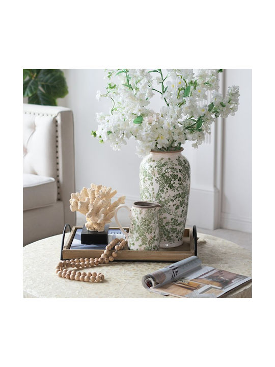 Artekko Decorative Vase Aurelion White 19.5x19.5x37cm