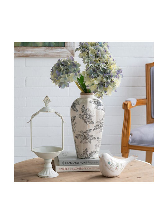 Artekko Decorative Vase Aging White 20.5x20.5x34.5cm