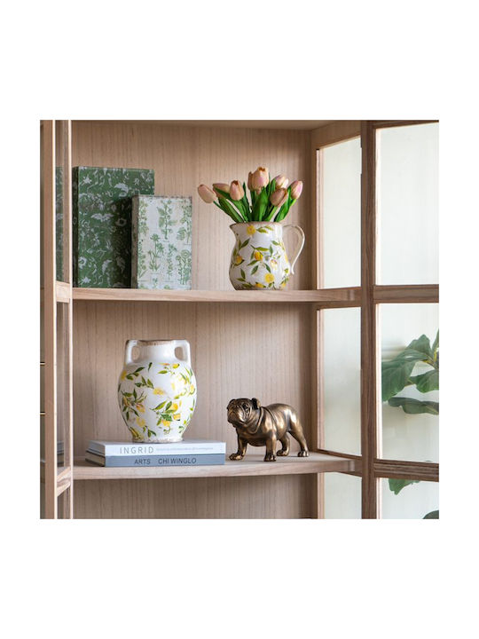 Artekko Lemon White Ceramic Vase Lemons 22x17x17 Cm
