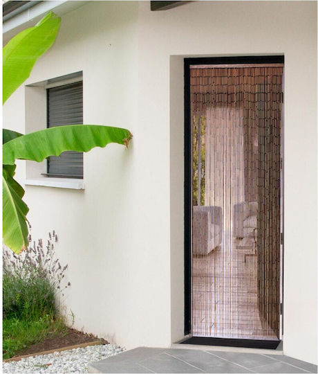 Bamboo Door Curtain Beige 90x200cm 5500404