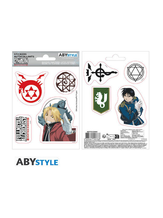 Διακοσμητικό Αυτοκόλλητο Επίπλων Fullmetal Alchemist 8τμχ Abysse