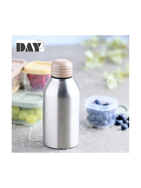Espiel Day Μπουκάλι Νερού Μεταλλικό με Βιδωτό Καπάκι Ασημί 600ml Espiel Day Μπουκάλι Νερού Μεταλλικό με Βιδωτό Καπάκι Ασημί 600ml