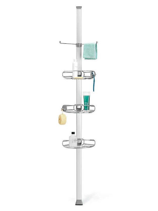 Simplehuman Επιδαπέδια Ραφιέρα Μπάνιου Μεταλλική 23.88x30x274.07cm