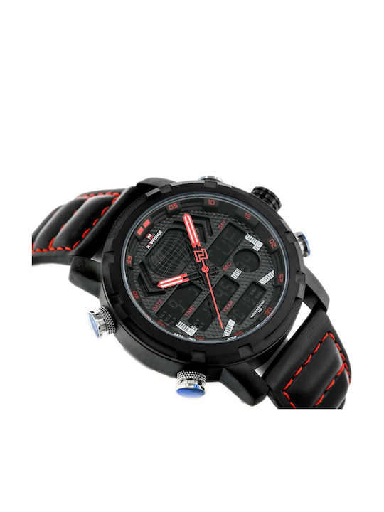 Naviforce Мъжки Часовник 14mm На Батерия В Черен Цвят