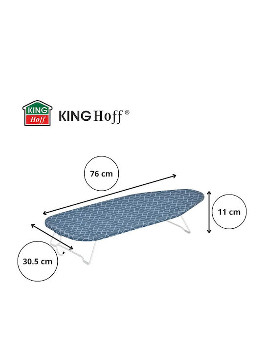KING Hoff Σιδερώστρα για Σίδερο Ατμού Επιτραπέζια 76x30.5cm