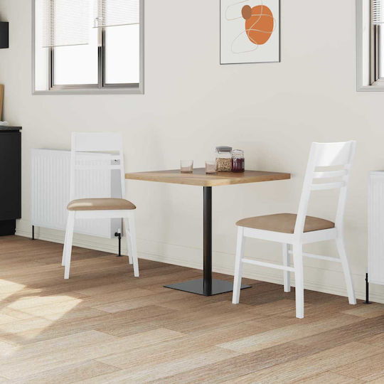 Chairs Dining Room 43x54x89cm 2pcs White Chairs Dining Room 43x54x89cm 2pcs White