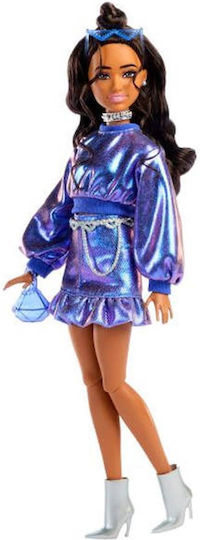 Barbie Deluxe Style - Metallic Blue Dress Doll for 3+ years+ Years