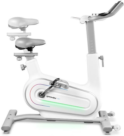 Spokey Zen Upright Exercise Bike Electromagnetic with Wheels
