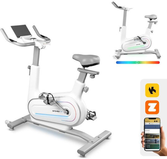 Spokey Zen Upright Exercise Bike Electromagnetic with Wheels