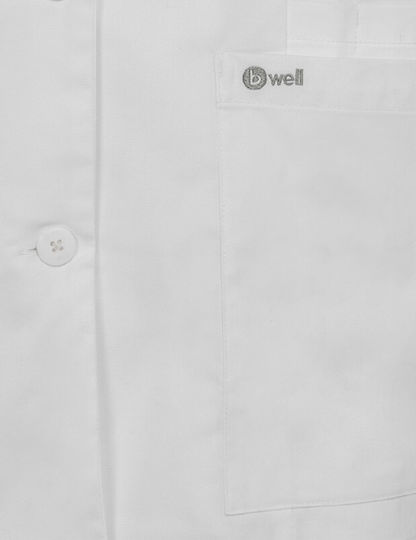 bwell Women's White Medical Dressing Gown