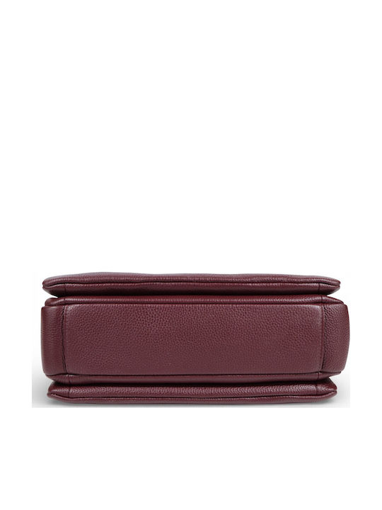 Leather Women's Bag Shoulder Burgundy