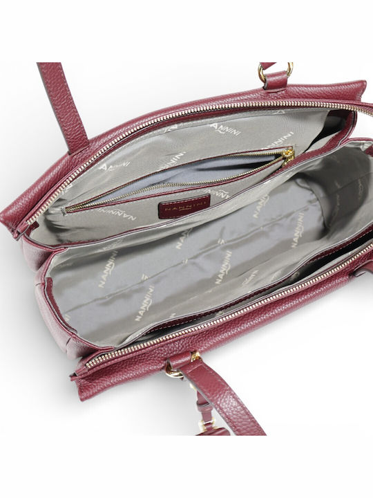 Leather Women's Bag Shoulder Burgundy