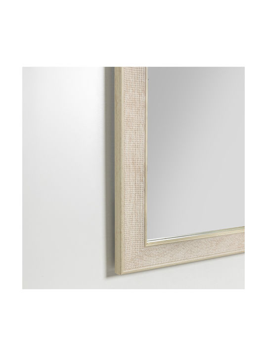 Liberta Organic Wandspiegel mit Beige Kunststoff Rahmen 95.4x65.4cm 4Stück