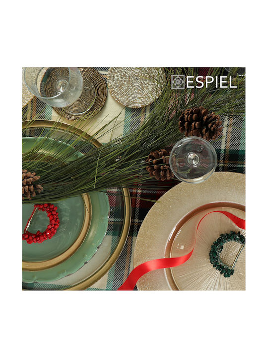 Espiel Round Coaster Plastic Gold 10cm 4pcs Espiel Round Coaster Plastic Gold 10cm 4pcs