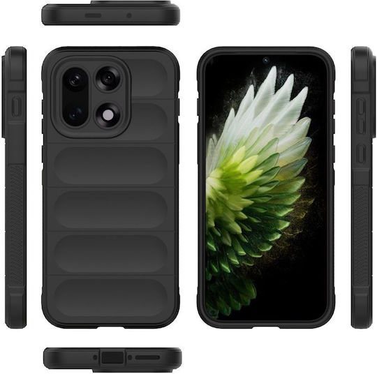 Techsuit Magic Umschlag Rückseite Silikon Schwarz (OnePlus 15)