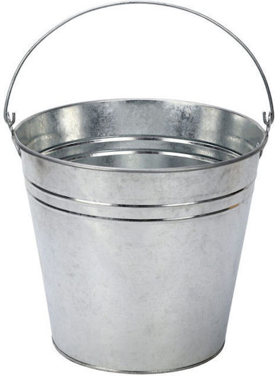 Găleată Metalică Capacitate 12lt Argintie