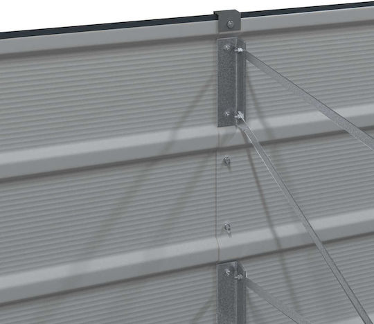 vidaXL Γλάστρα Μεταλλική Ανθρακί 480x50x45εκ.