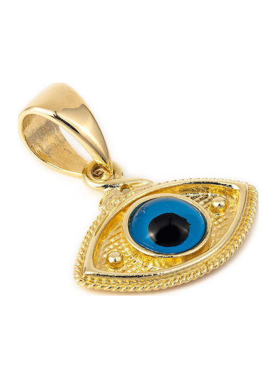 George Art Jewels Byzantine Eye Charm in 14K Gold