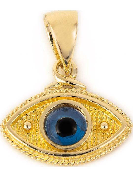 George Art Jewels Byzantine Eye Charm in 14K Gold