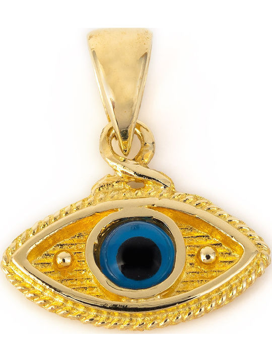 George Art Jewels Byzantine Eye Charm in 14K Gold
