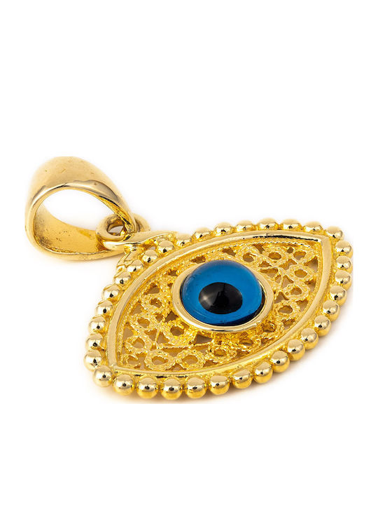 George Art Jewels Byzantinisches Charm Auge aus 14K Gold
