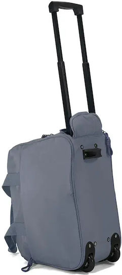 Benzi Sack Voyage Light Blue with Wheels Fabric L40xW20xH25cm