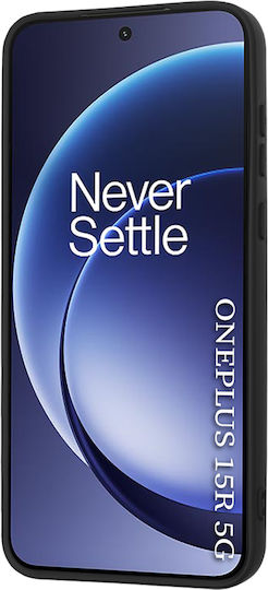 Techsuit Softflex Umschlag Rückseite Silikon Schwarz (OnePlus 15R - Techsuit)