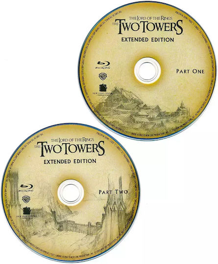 Lord Rings Two Towers Extended Edition 2 Blu-ray