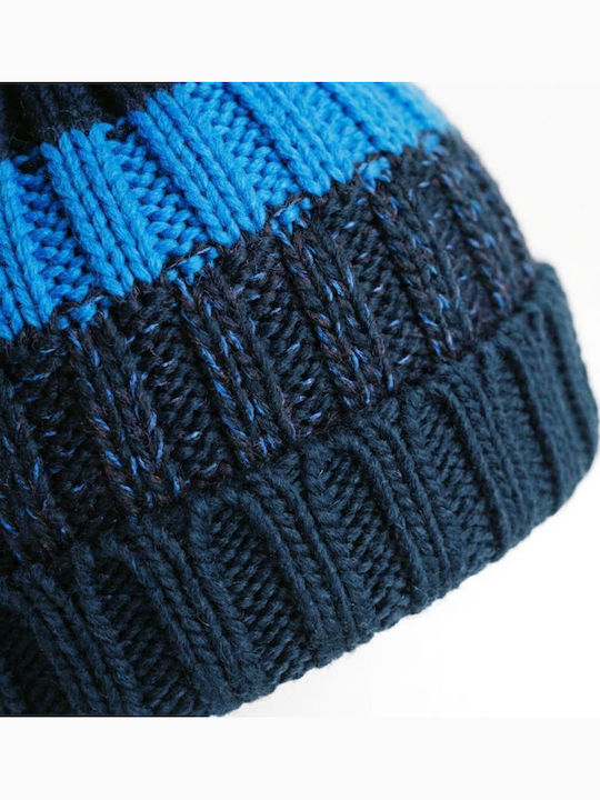 Kinder Mütze Gestrickt Marineblau
