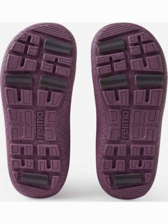 Kids Boots with Hoop & Loop Closure Purple