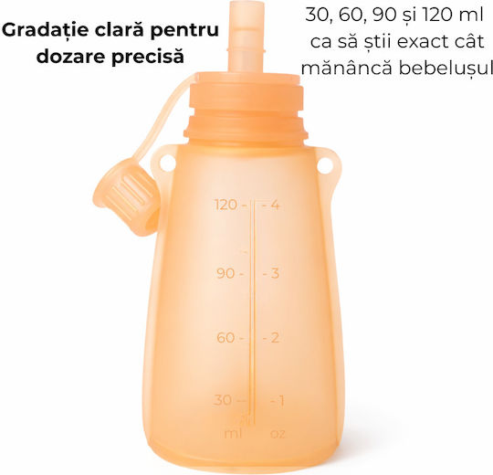 Kidizi Recipient pentru copii din plastic 0.12lt Portocaliu
