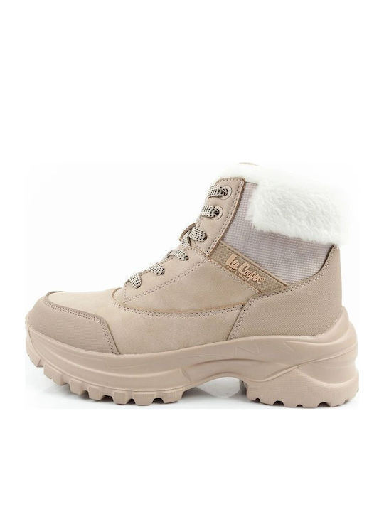 Lee Cooper Дамски Планински Боти Бежови