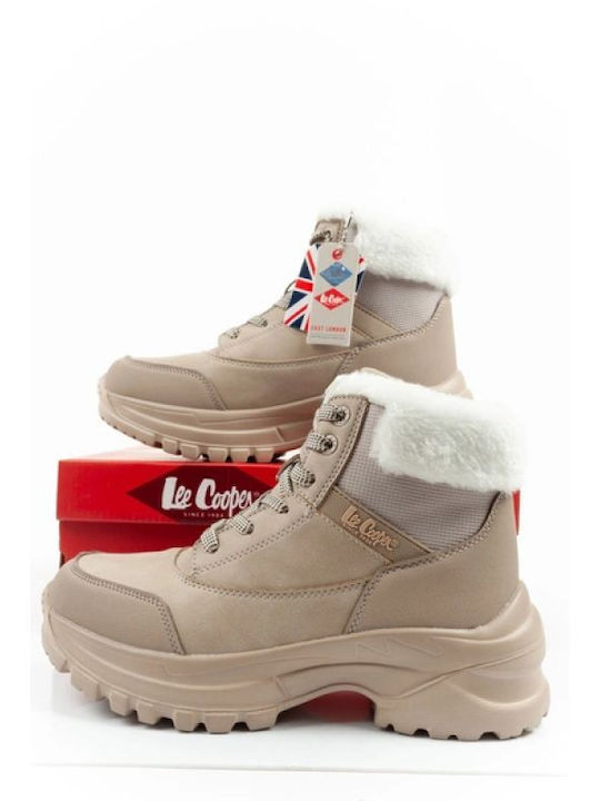 Lee Cooper Дамски Планински Боти Бежови