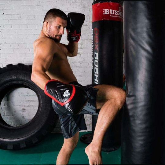 DBX Bushido Боксови Ръкавици Кожени за Състезание Червени