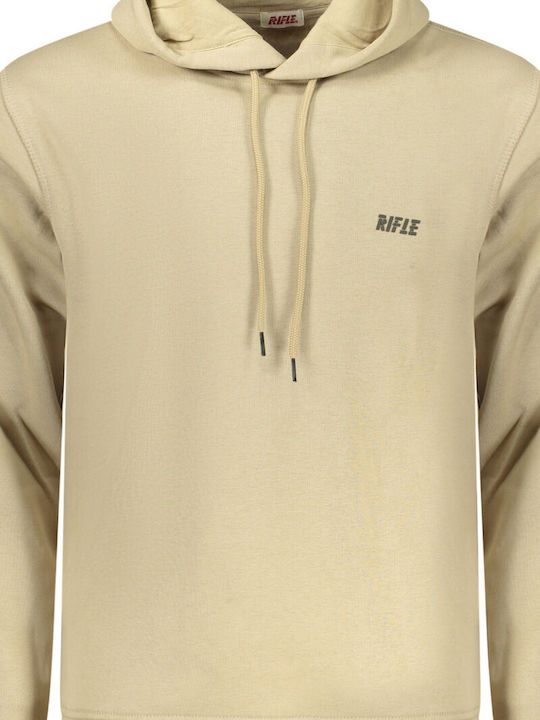 Sweatshirt with Hood Beige