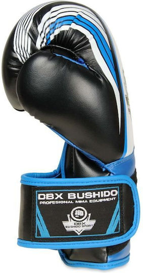 DBX Bushido Kids Boxing Gloves made of Synthetic Leather for Match Blue
