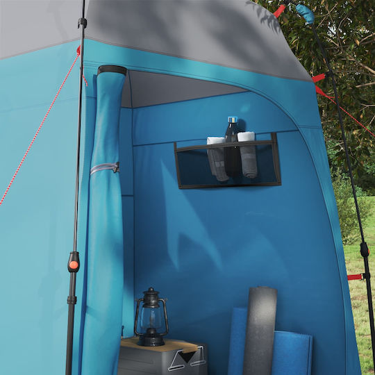 vidaXL Summer Camping Tent Toilet Blue 160x160x227cm